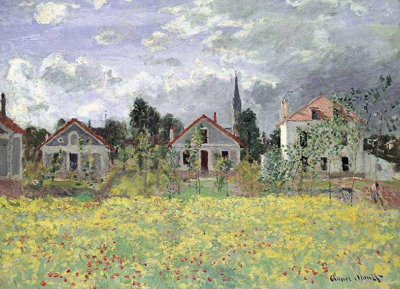 Claude Monet Maisons dArgenteuil Germany oil painting art